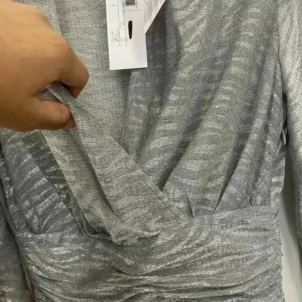 IRO Womens Metallic Ruffled Cocktail Mini Dress Size 34‎
